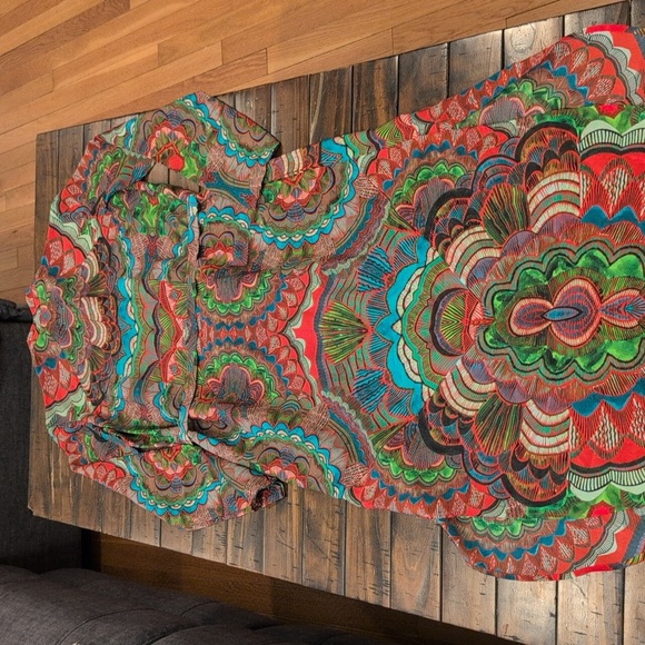 SALONI Multicolor Silk Paisley XS/S Midi Dress Size 2 (FR 36) - Picture 9 of 13